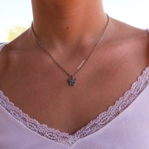 Black Butterfly Necklace